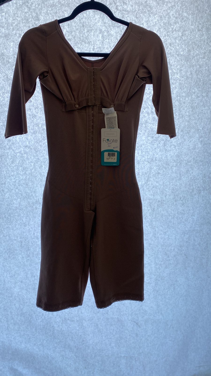Faja brasier manga rodilla broche