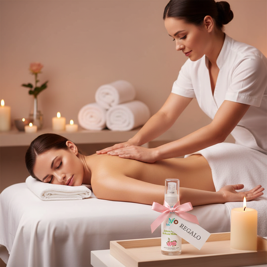 Masaje relax + Jabón líquido rosa mosqueta