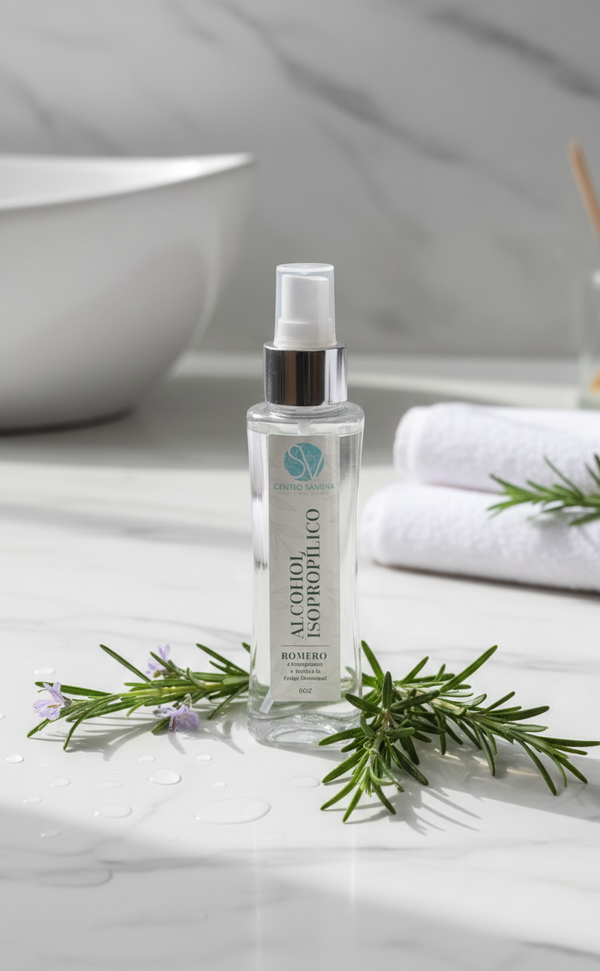 Frasco alcohol con esencia rosemary (Romero) 6 onz