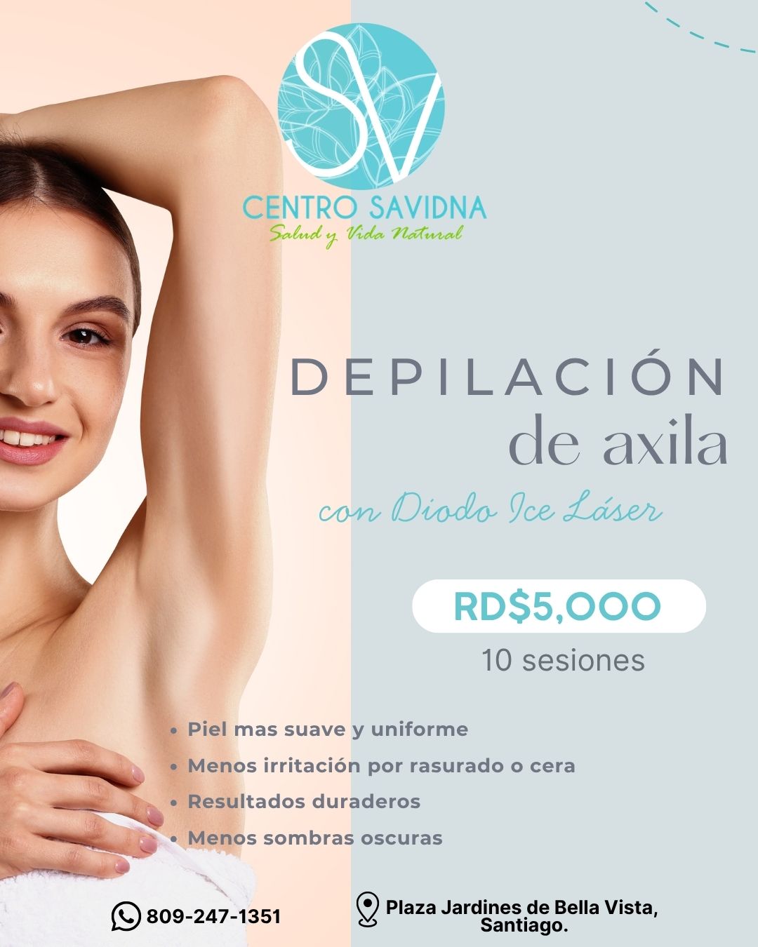 Depilación de axila