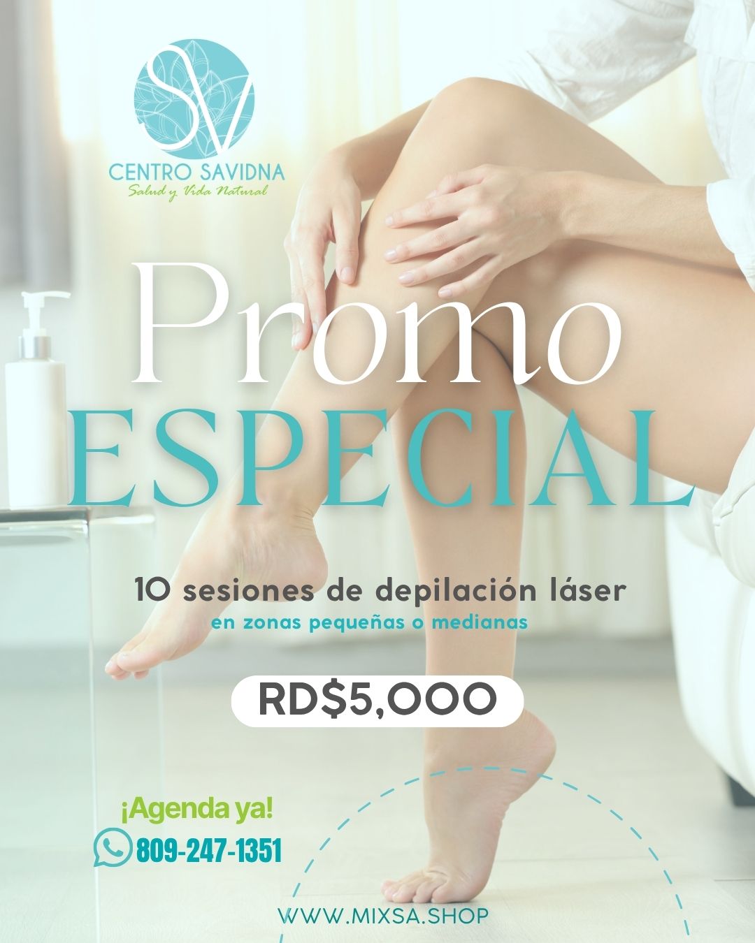 10 sesiones de depilación láser
