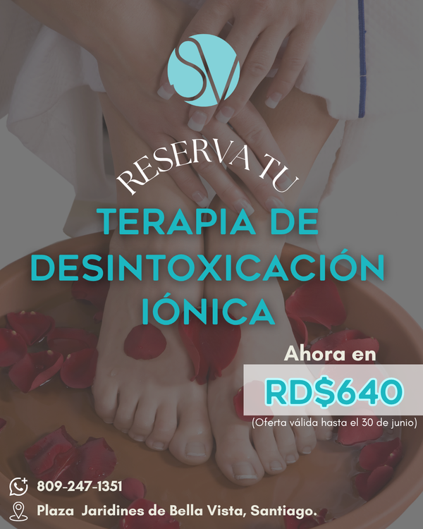 Terapia de desintoxicación iónica (Pediluvio)