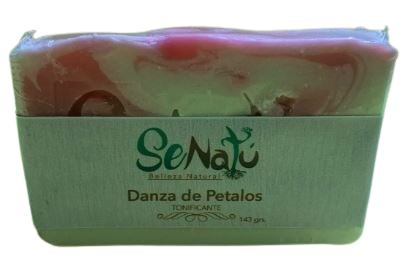 Jabón artesanal danza de petalos tonificador