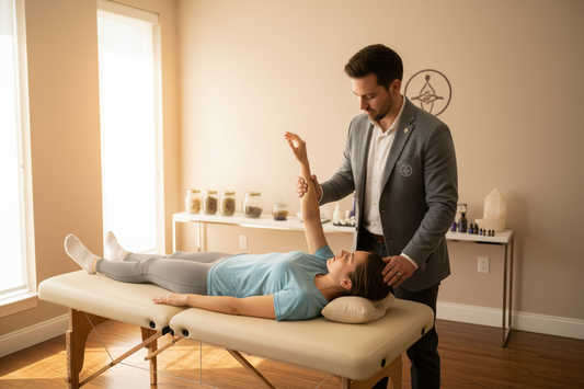 Consulta + balance kinesiológico co un paciente real