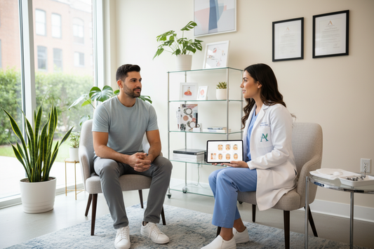 Consulta procedimiento estético a un paciente real