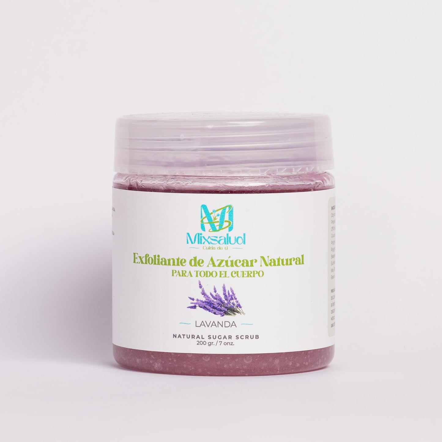 Exfoliante de azúcar natural lavanda