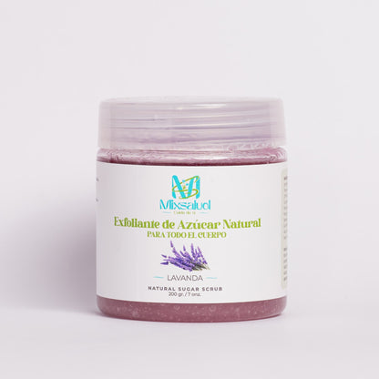 Exfoliante de azúcar natural lavanda