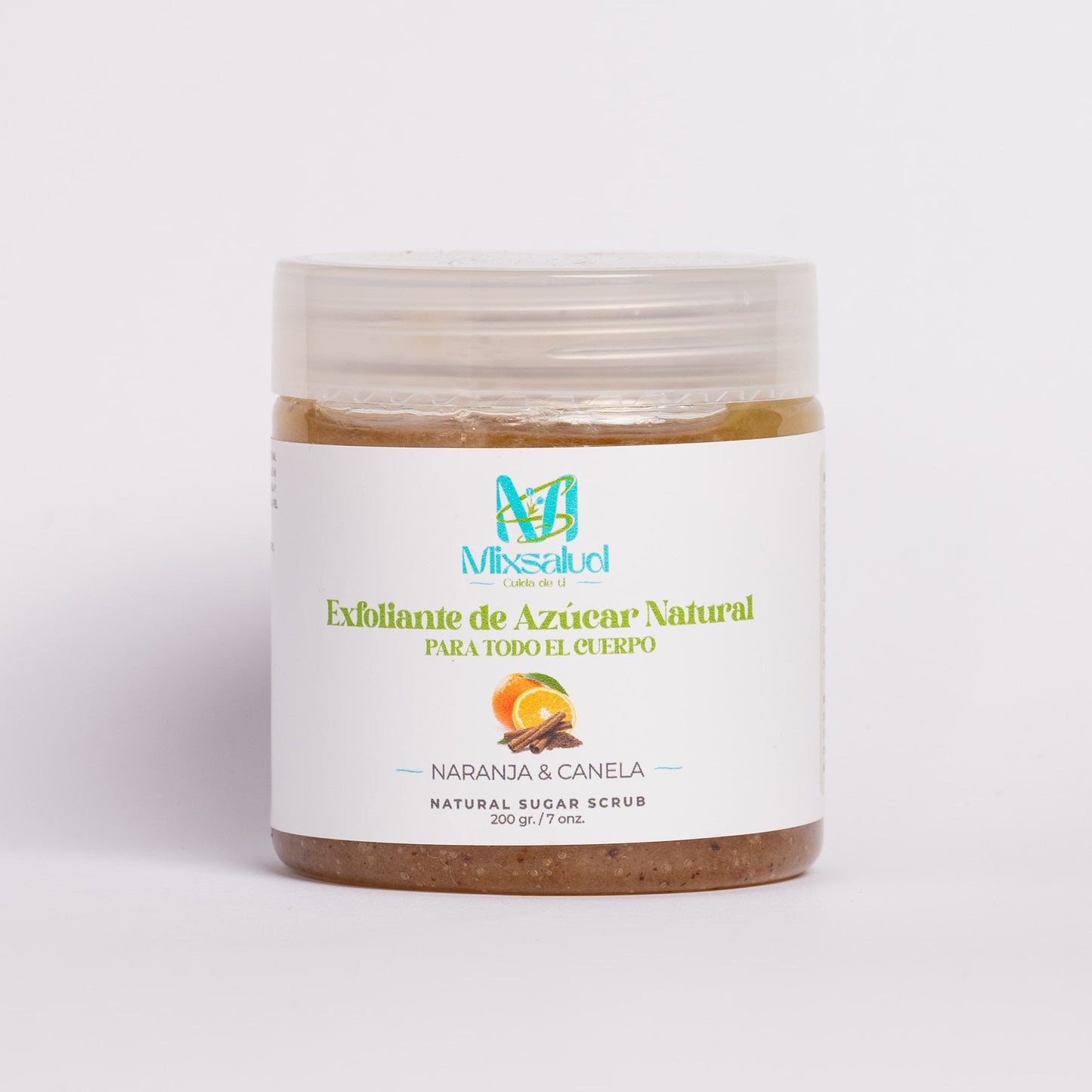 Exfoliante de azúcar natural naranja & canela