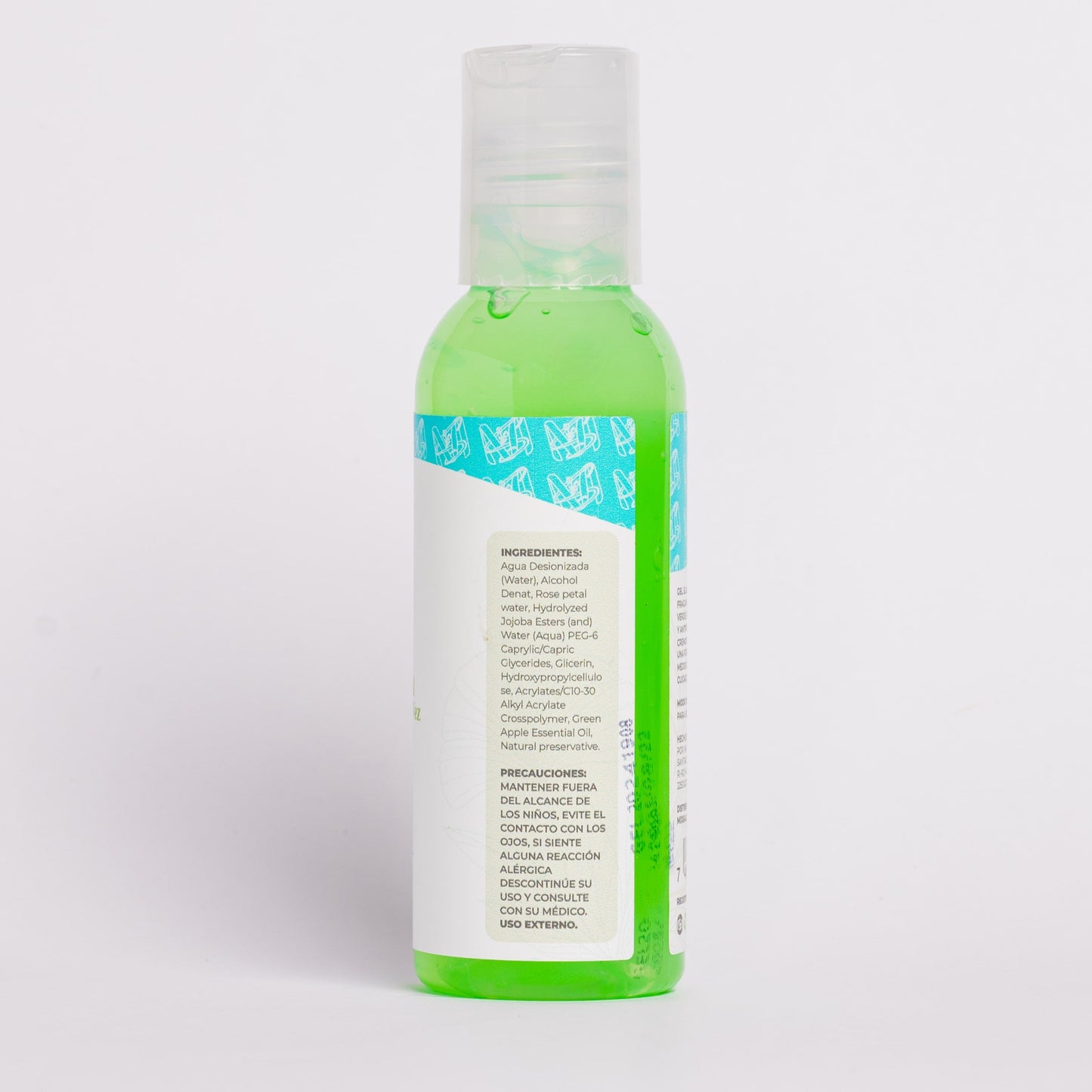 Gel antibacterial de manzana verde
