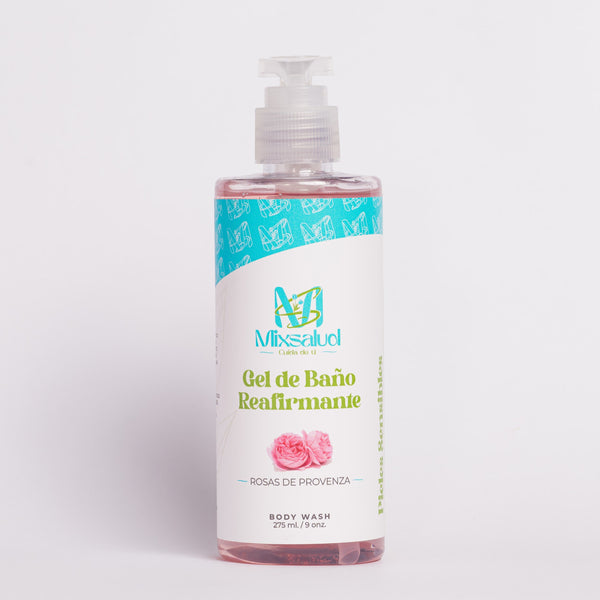 Gel de baño reafirmante de rosas de provenza