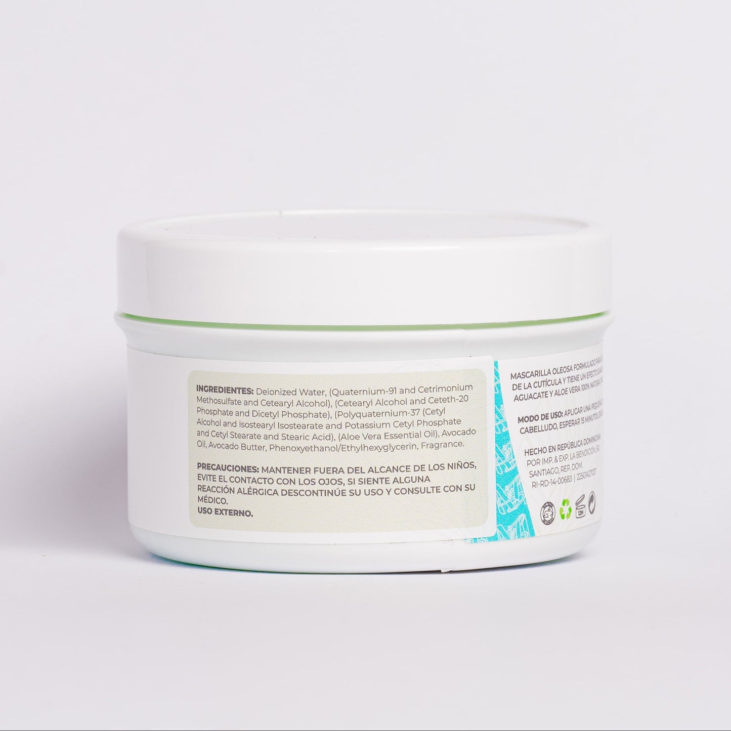 Mascarilla oleosa de aceite de aloe & aguacate