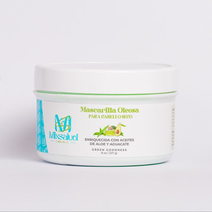 Mascarilla oleosa de aceite de aloe & aguacate
