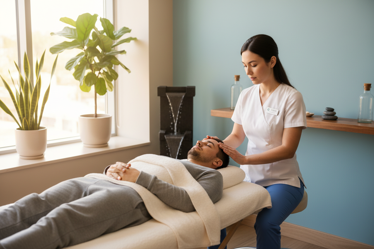 Terapia de barras de access a una persona reeal y que tenga un doctor/a