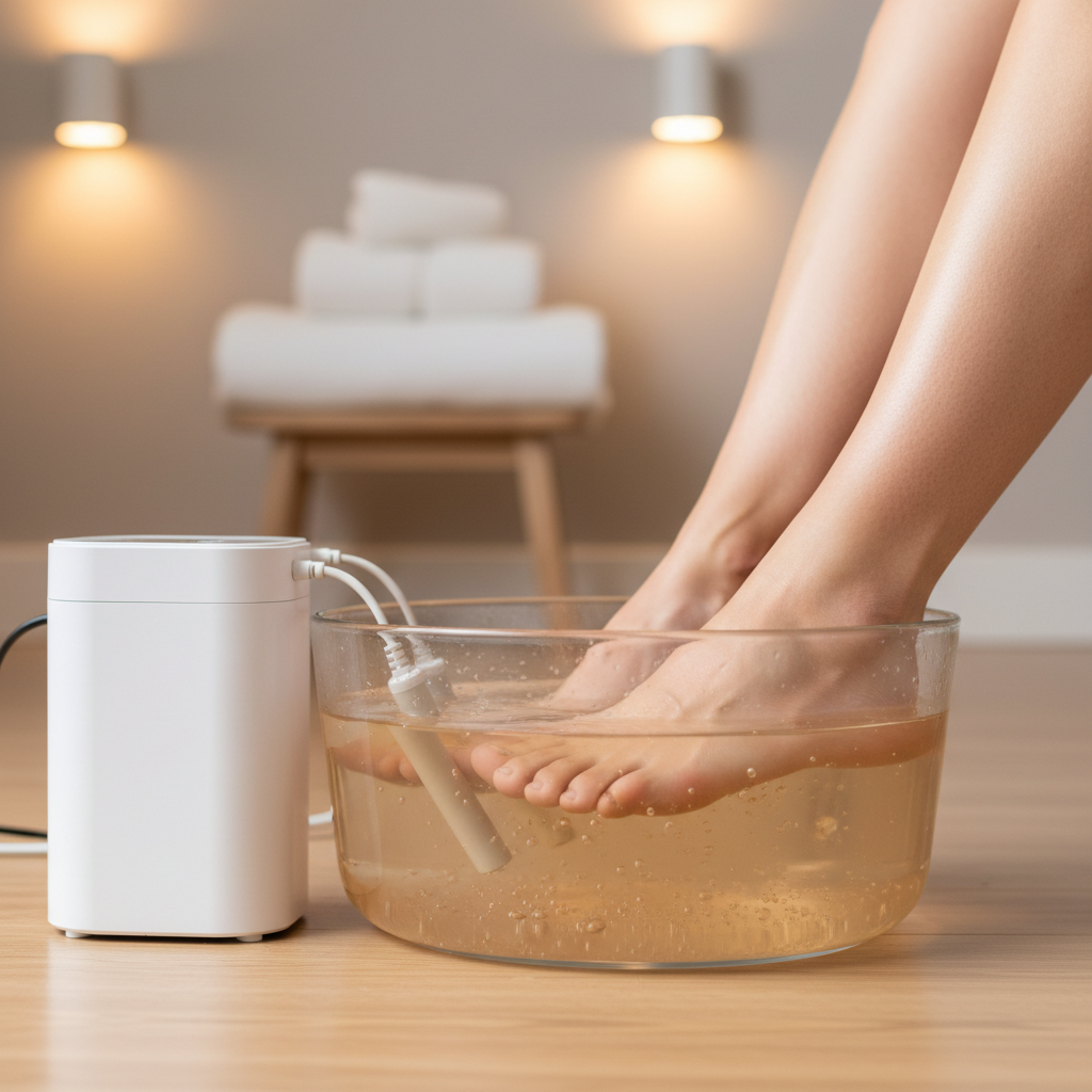 Terapia de desintoxicación iónica (Pediluvio)